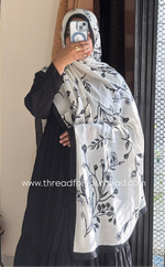 Gul black - Pashmina printed hijab