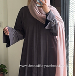 Dark Brown - Basic Texture Abaya