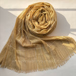 Bronze -Ombre Pleated Shimmer Hijab