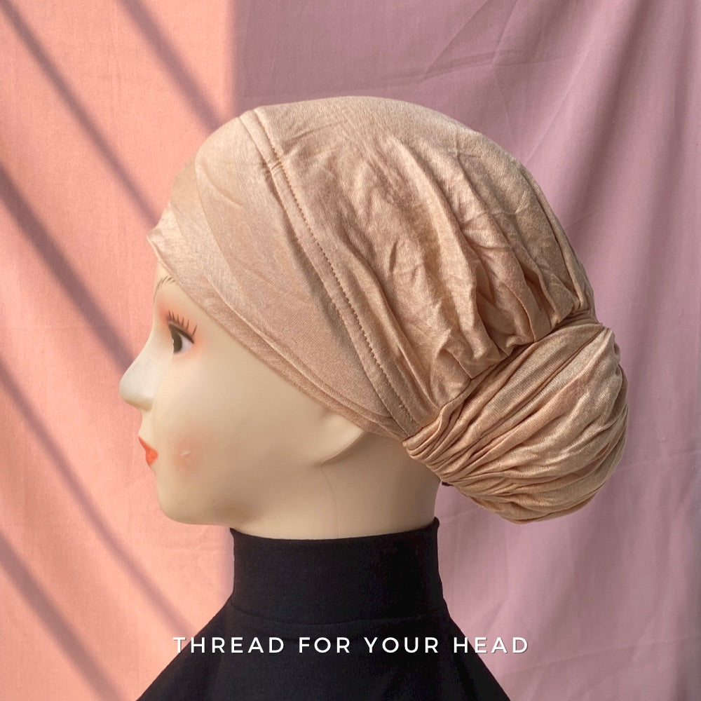TURBAN CAP - NUDE