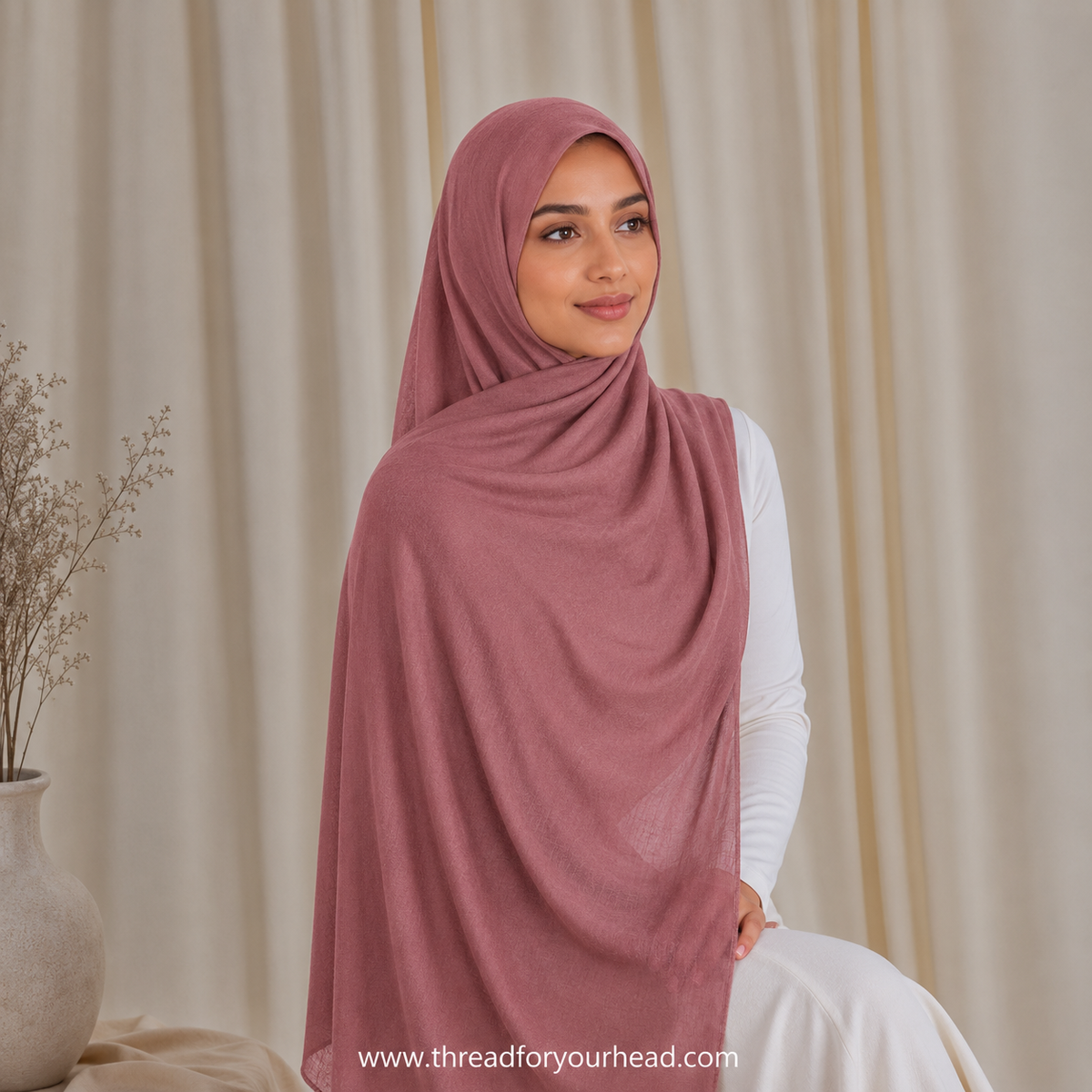 Basic Modal Hijab - Coral