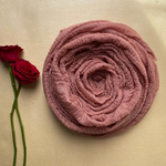 Crinkled cotton hijab- coral