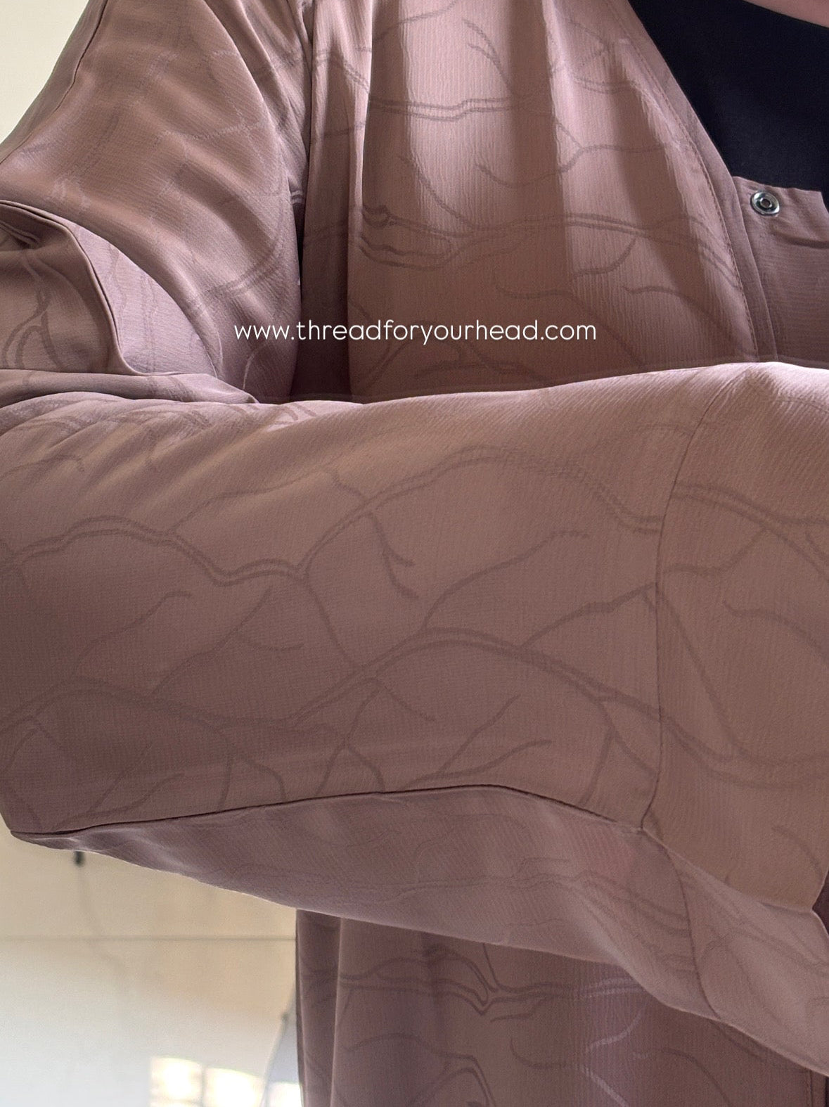 True Grey - Basic Texture Abaya