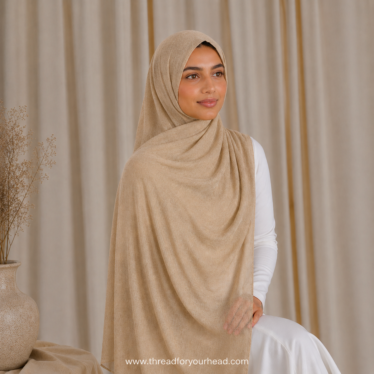 Basic Modal Hijab - Nude