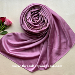 Mauve - Rhinestone satin