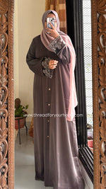 Dark Grey - Sequin Handwork abaya