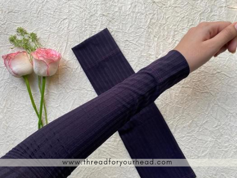 VIOLET RIBBED SLEEVE EXTENDER