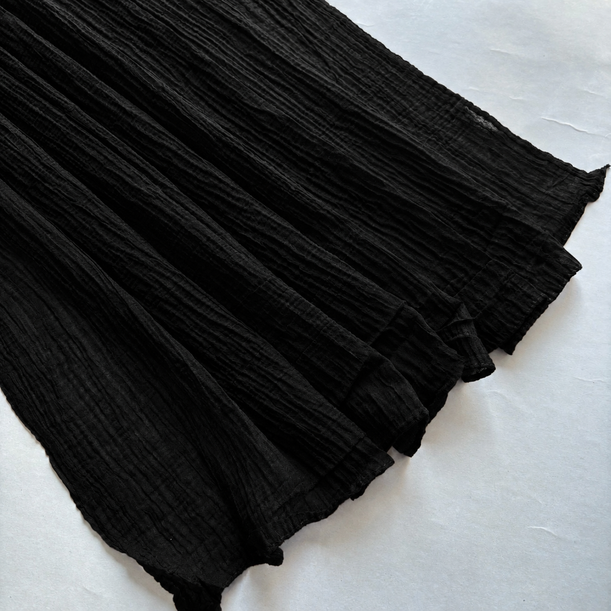 Feather Cotton Hijab - Black