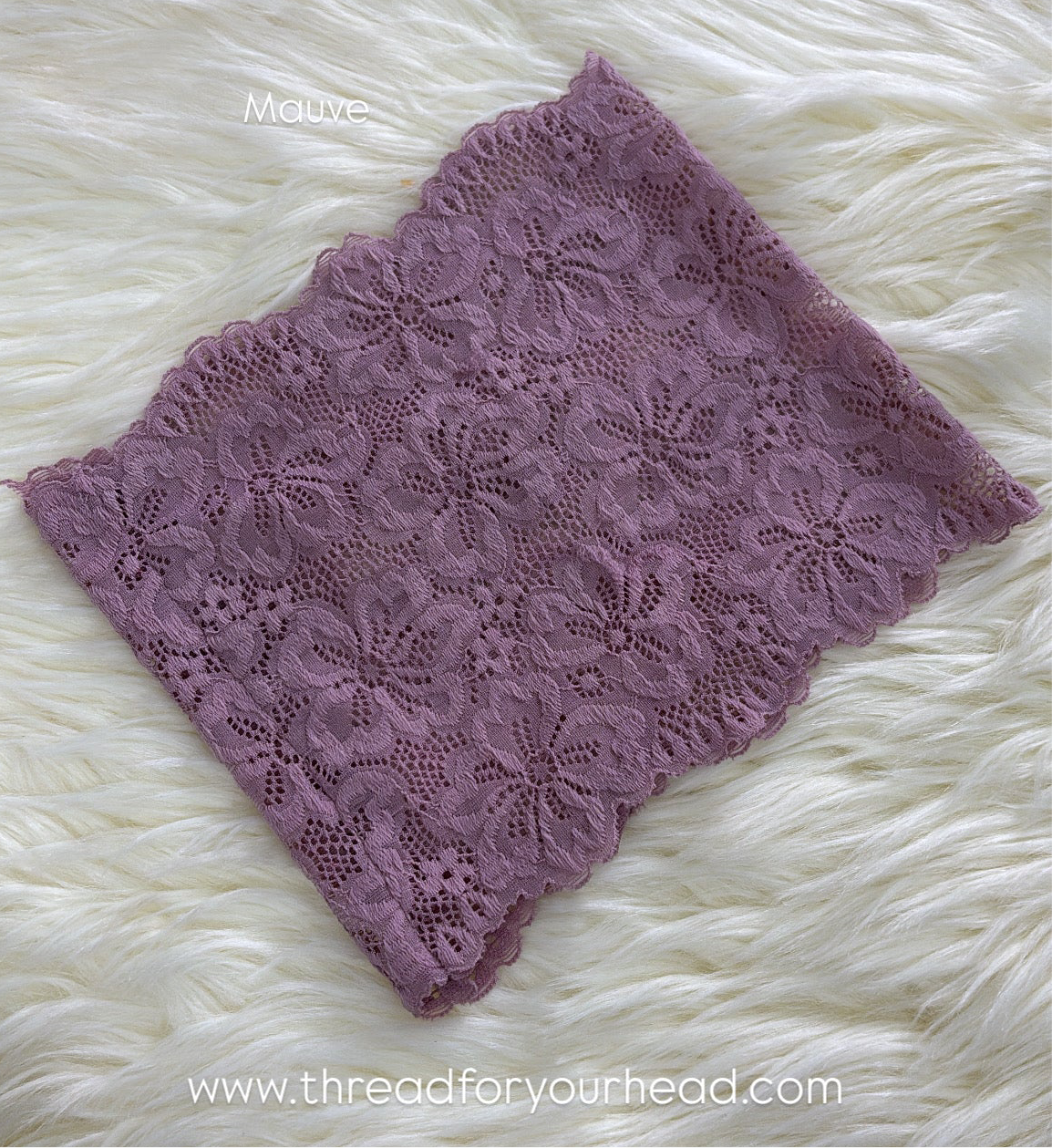Mauve -Lace tube cap