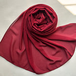Malaysian Georgette - Deep Red