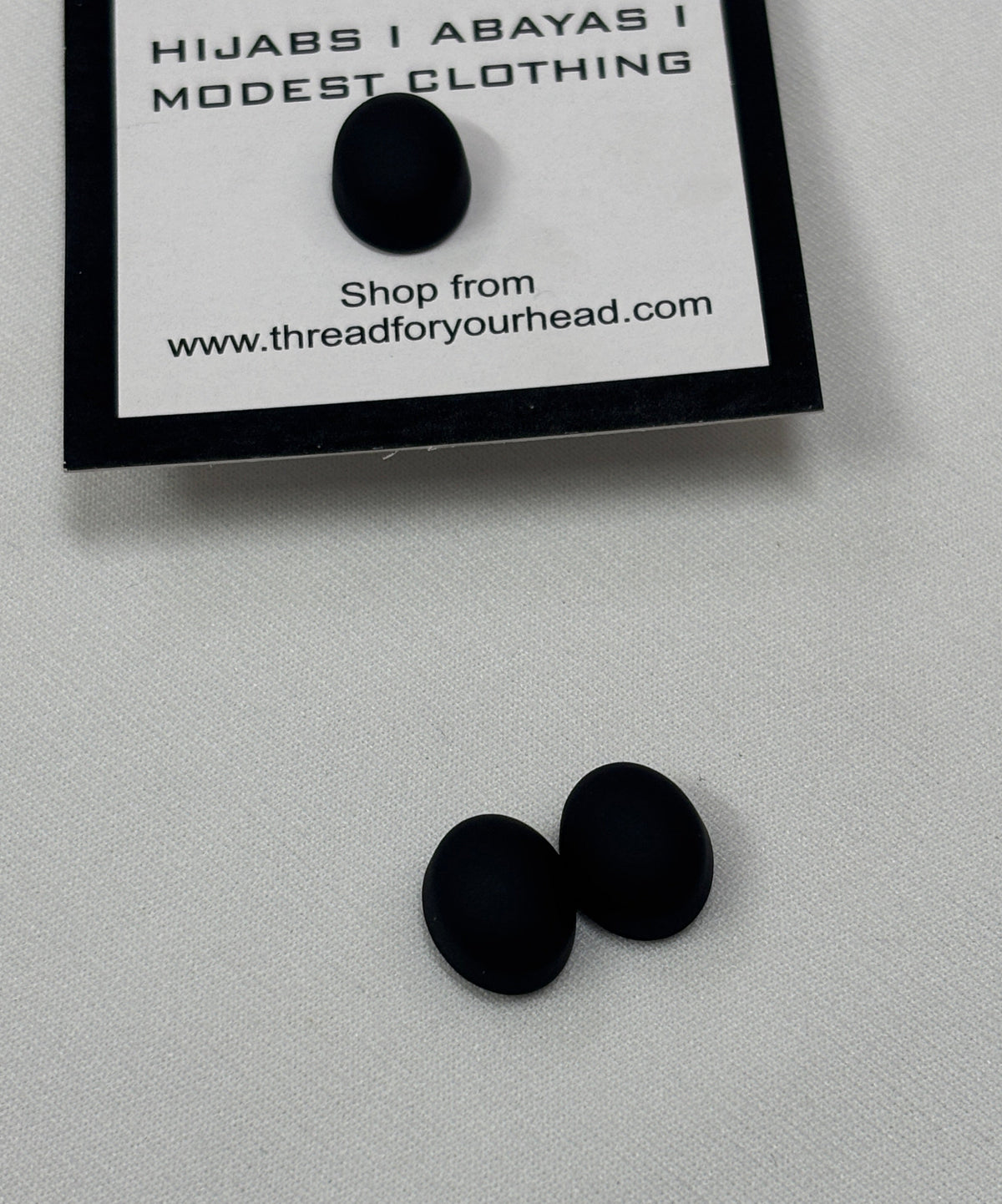 Hijab Magnet- oval black