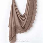 Lace Modal Hijab - Nude