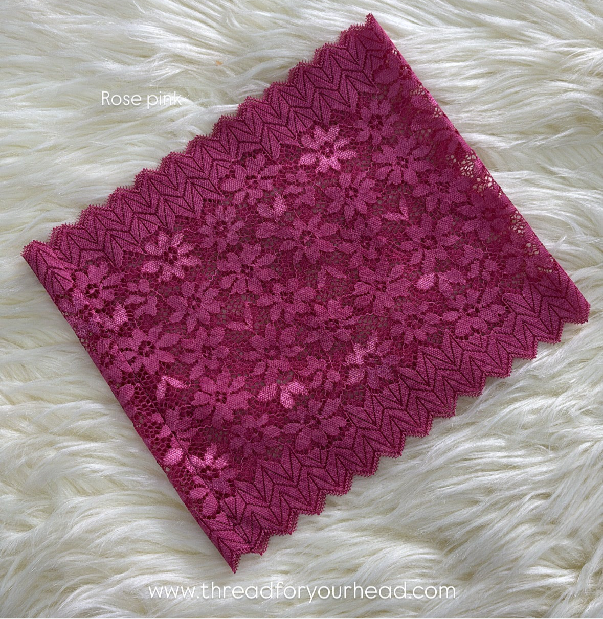 Rose Pink -Lace tube cap