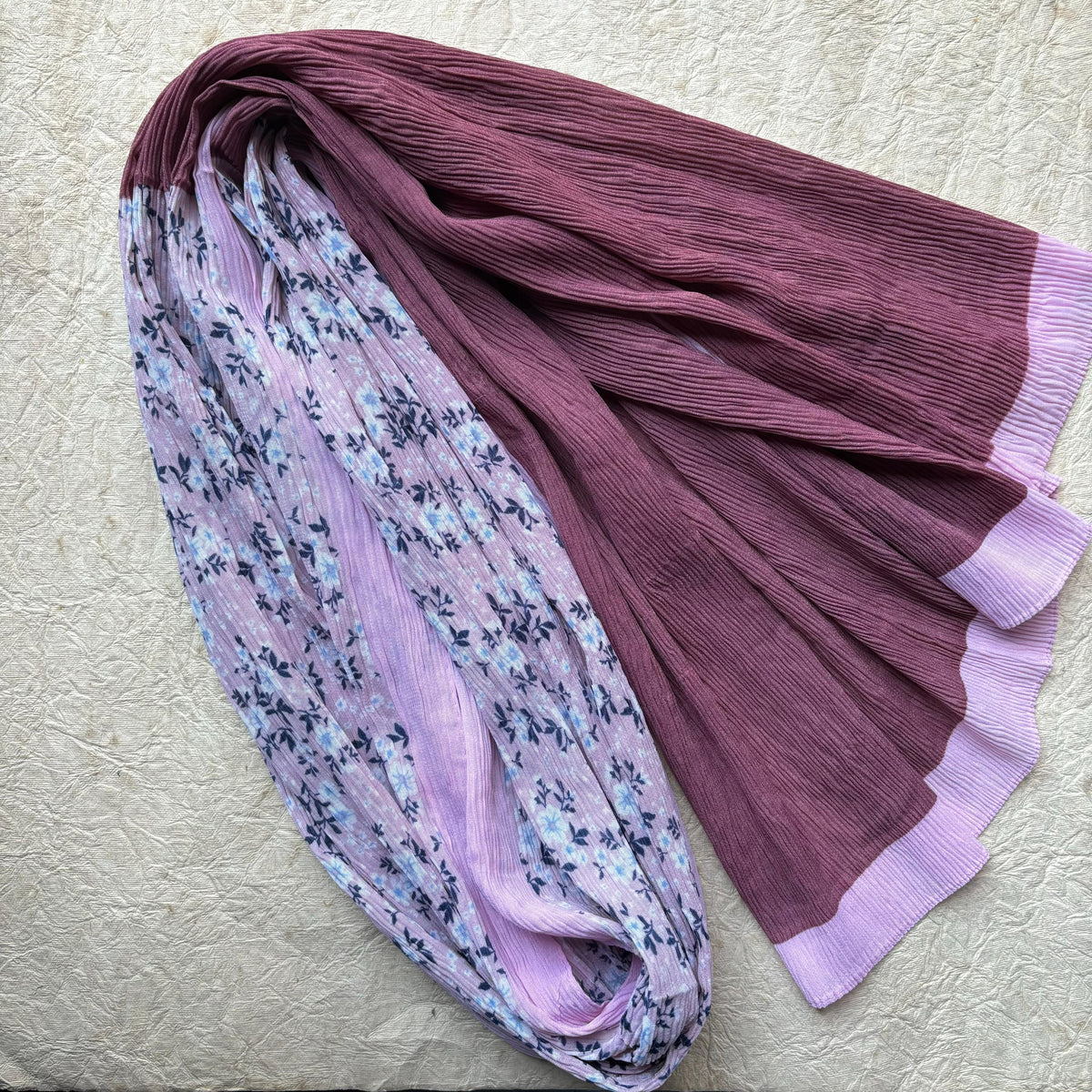 Mehr - Floral pleated georgette