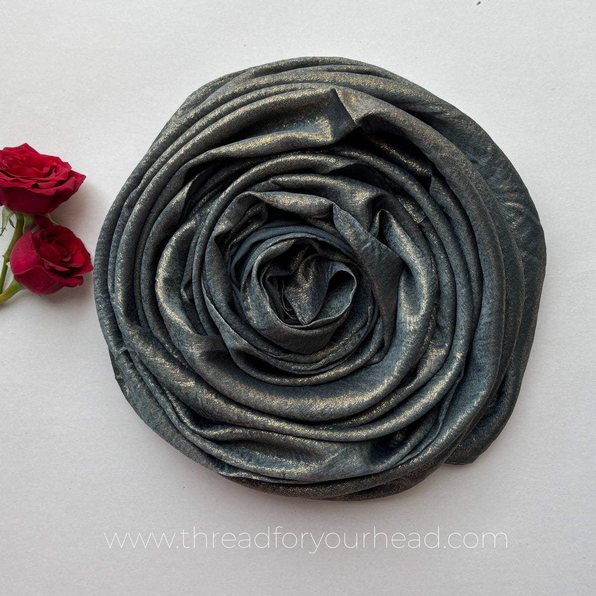 Forest green-Satin Shimmer Hijab