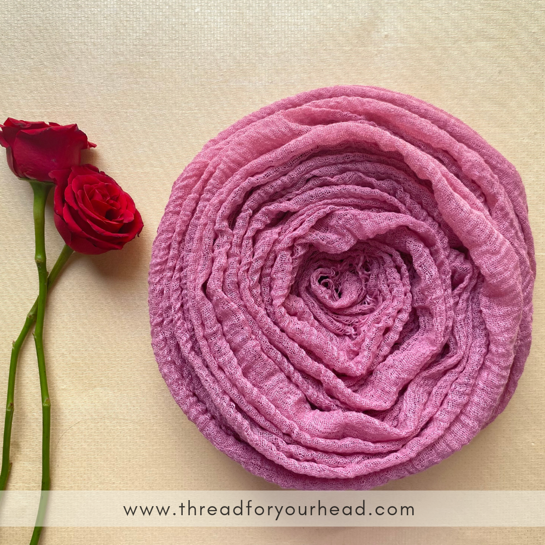 Crinkled cotton hijab- mehr