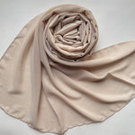 Chiffon Shimmer Hijab - Light Gold