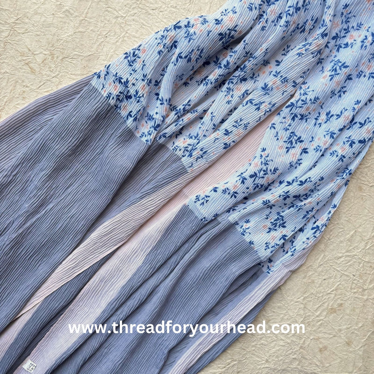 Ice - Floral pleated georgette