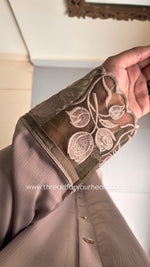 Nude - Sequin Handwork abaya