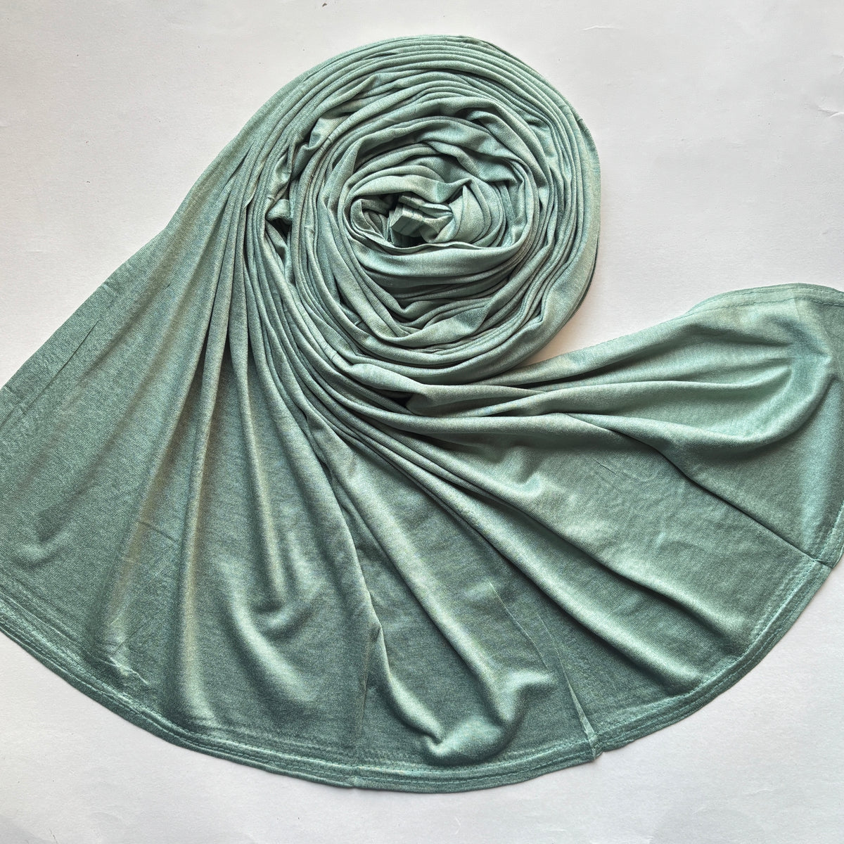 Premium Jersey Hijab - Persian Green