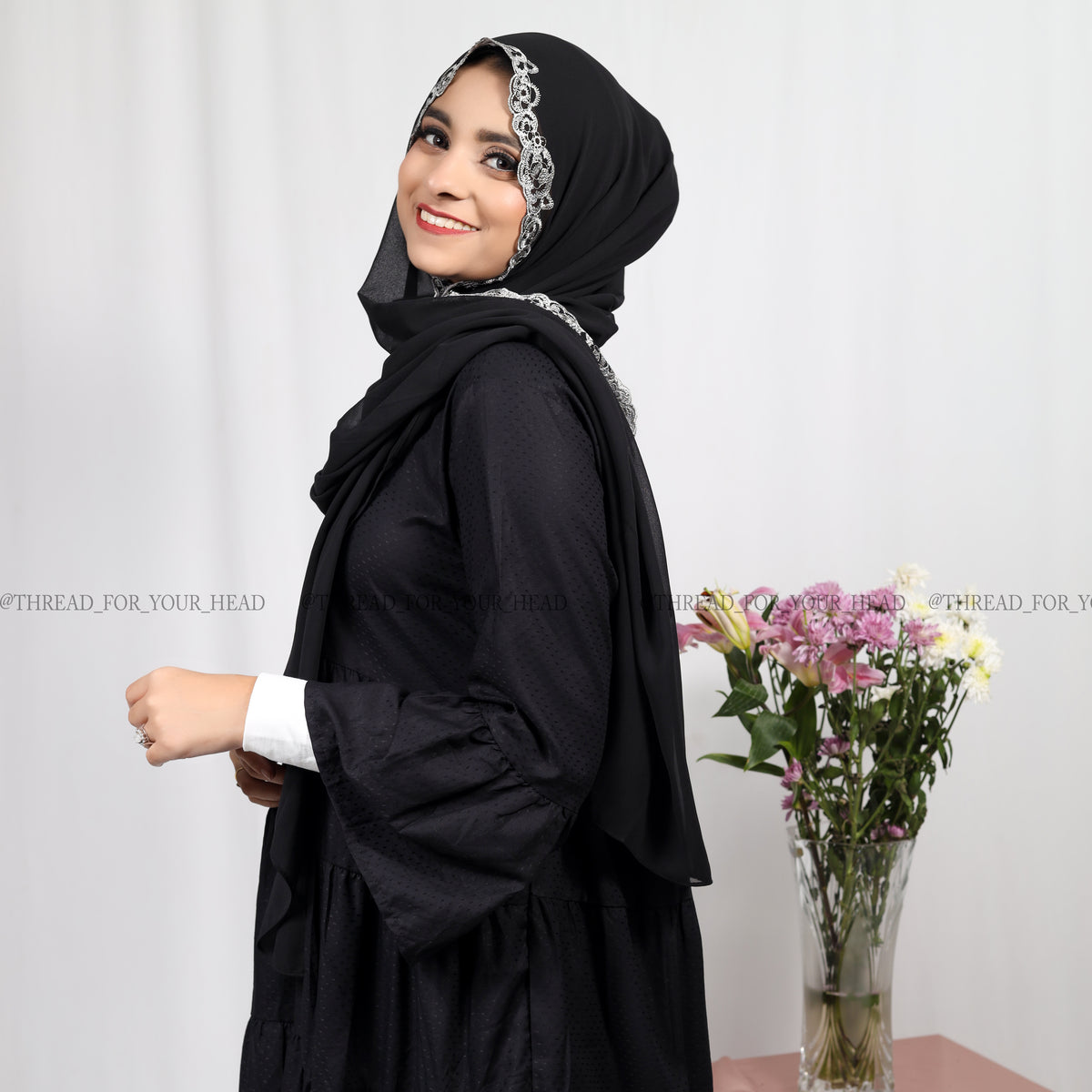 BLACK MODEST TUNIC