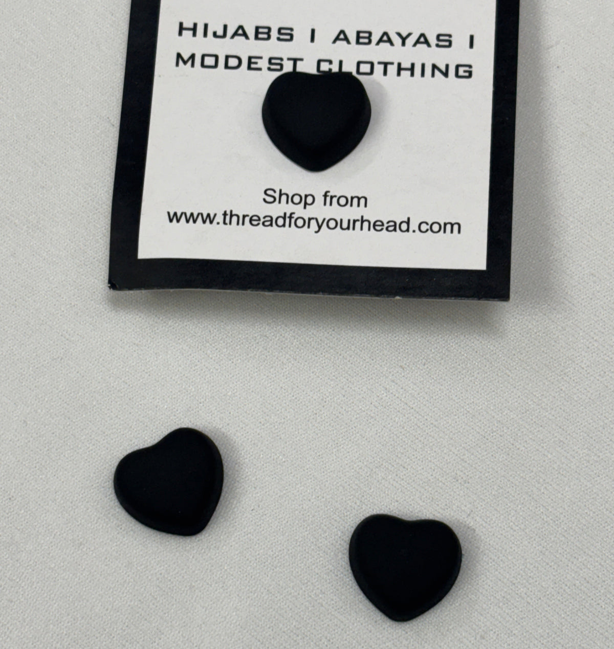 Hijab Magnet- heart black