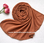 Caramel - Crochet Georgette hijab