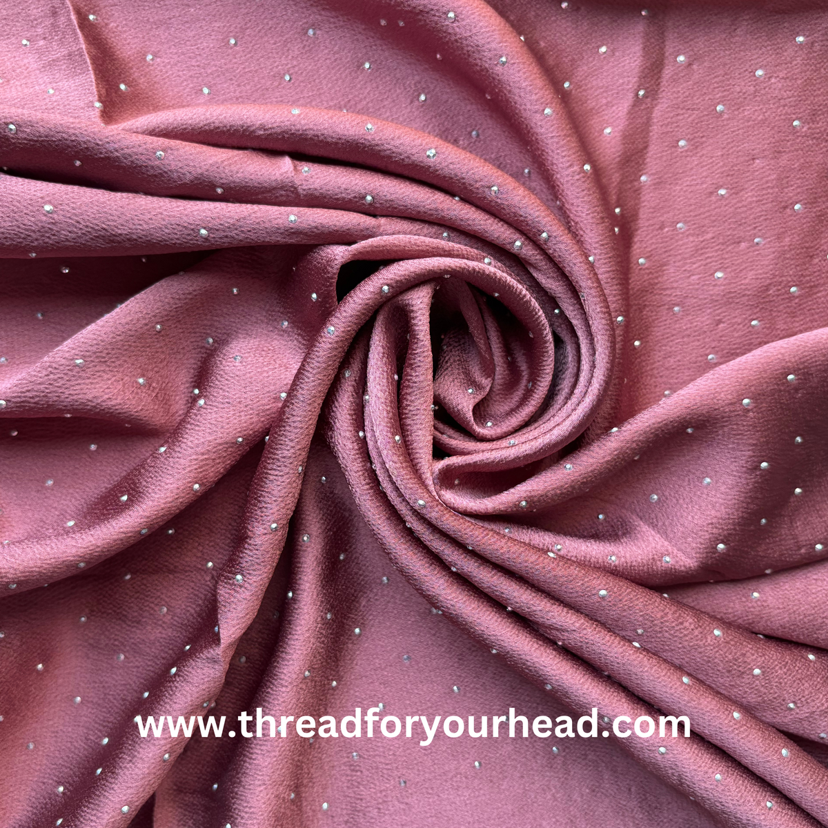 Mauve - bubble satin diamond