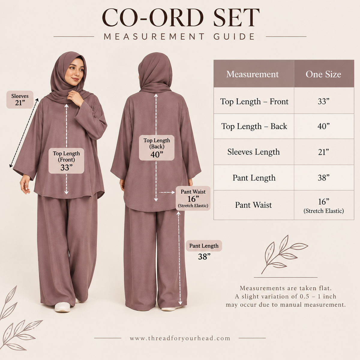 Black - Modest Co-ord Set