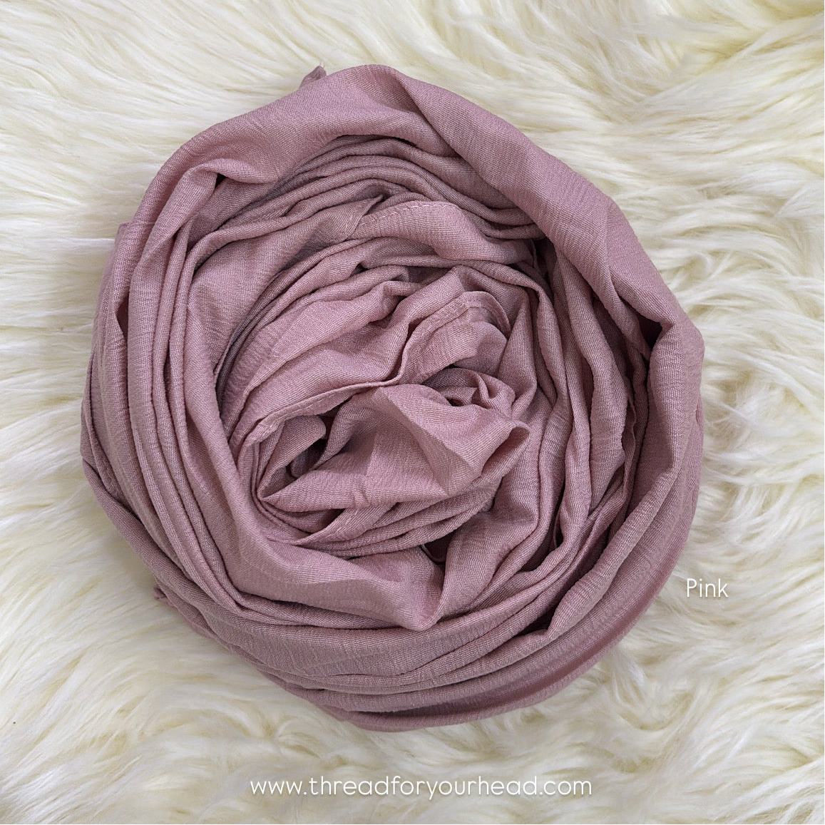 Pink - Modal cotton hijab