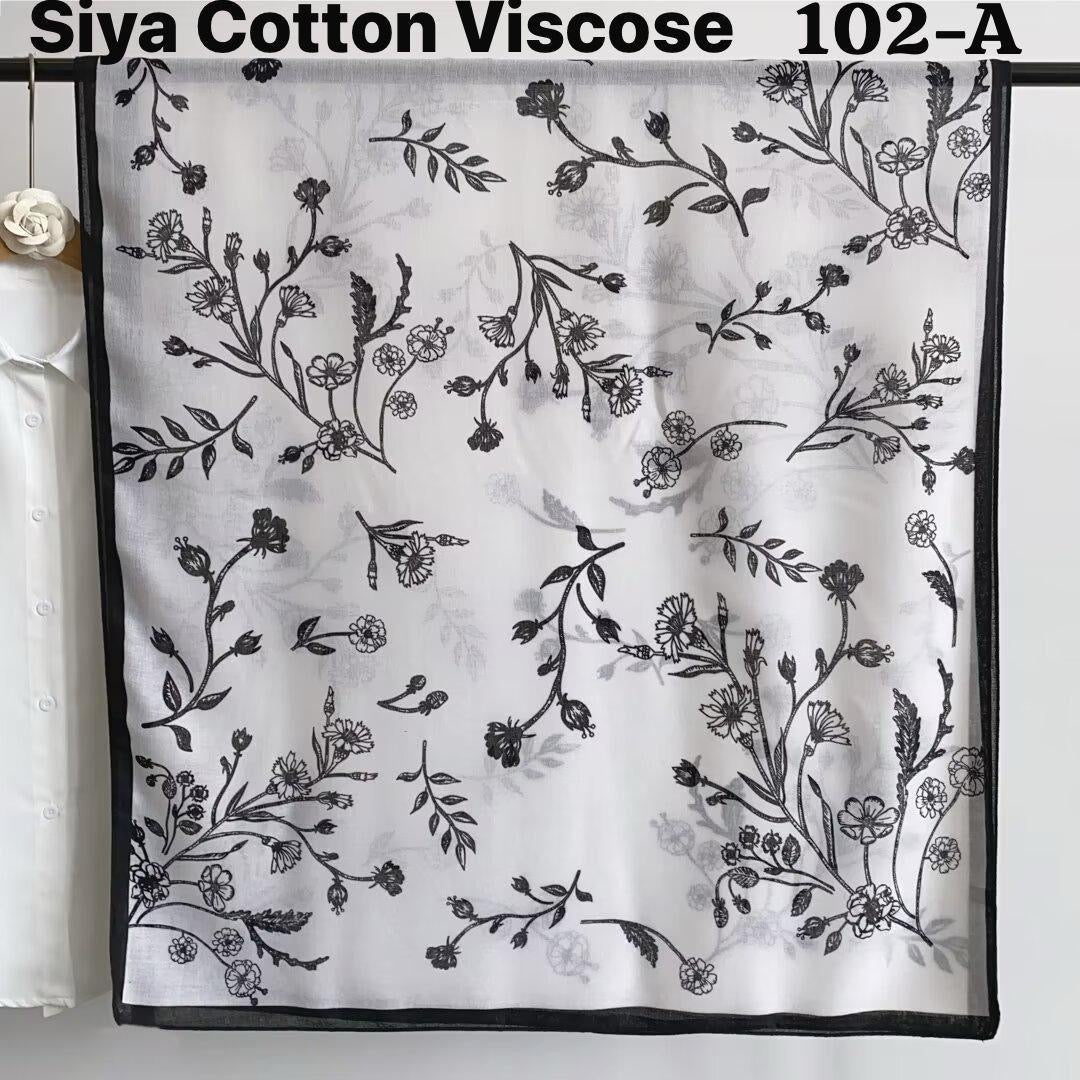 Gul black - Pashmina printed hijab