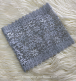 Silver -Lace tube cap