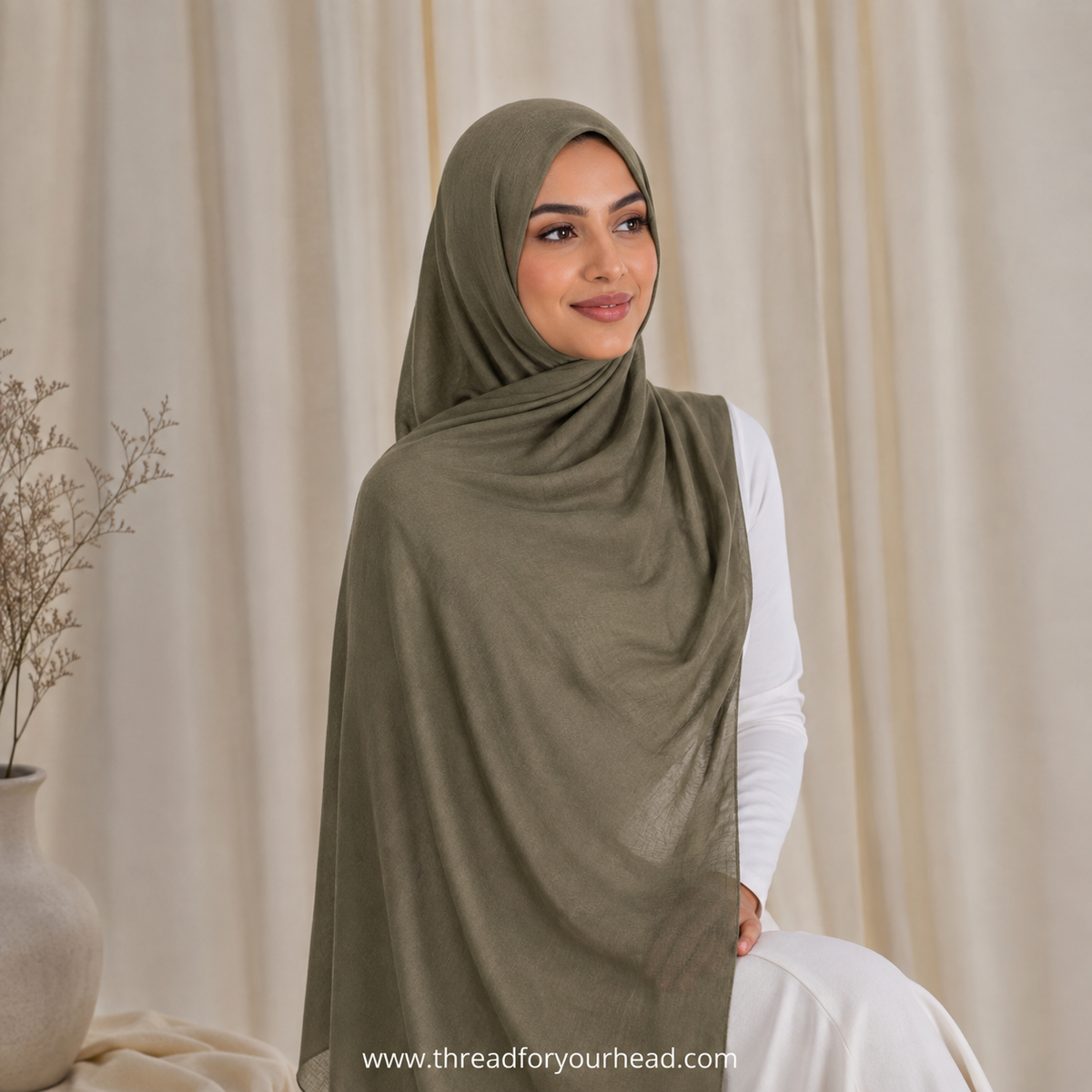 Basic Modal Hijab - Olive