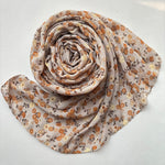Printed Floral Cotton - Nude