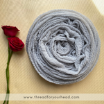 Crinkled cotton hijab- slate