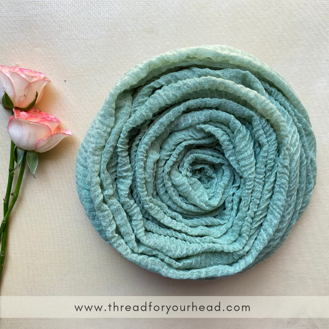 Crinkled cotton hijab- persian
