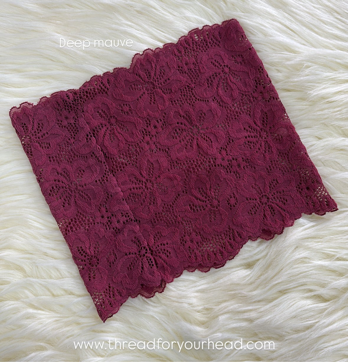 Deep Mauve - Lace tube cap