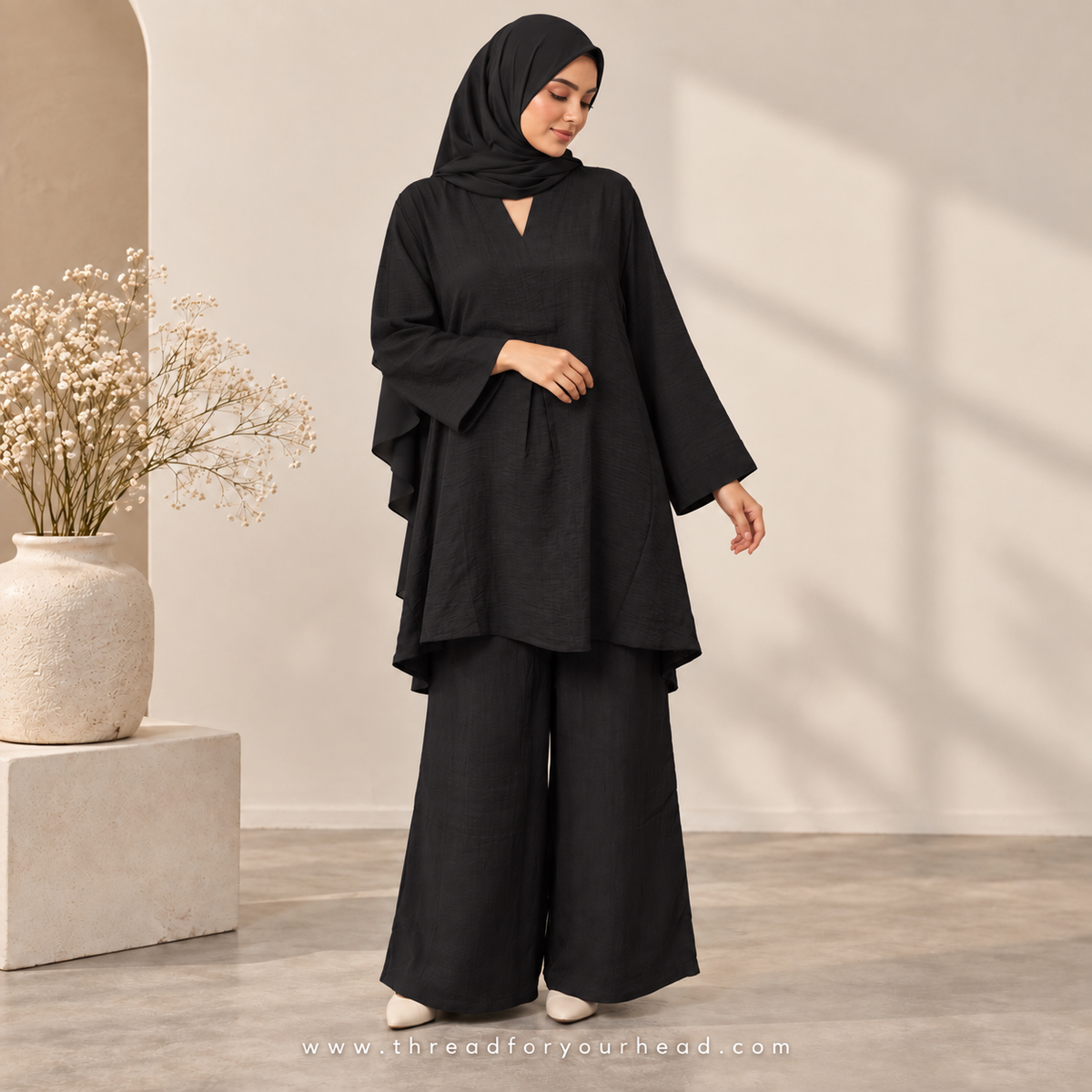 Black - Modest Co-ord Set