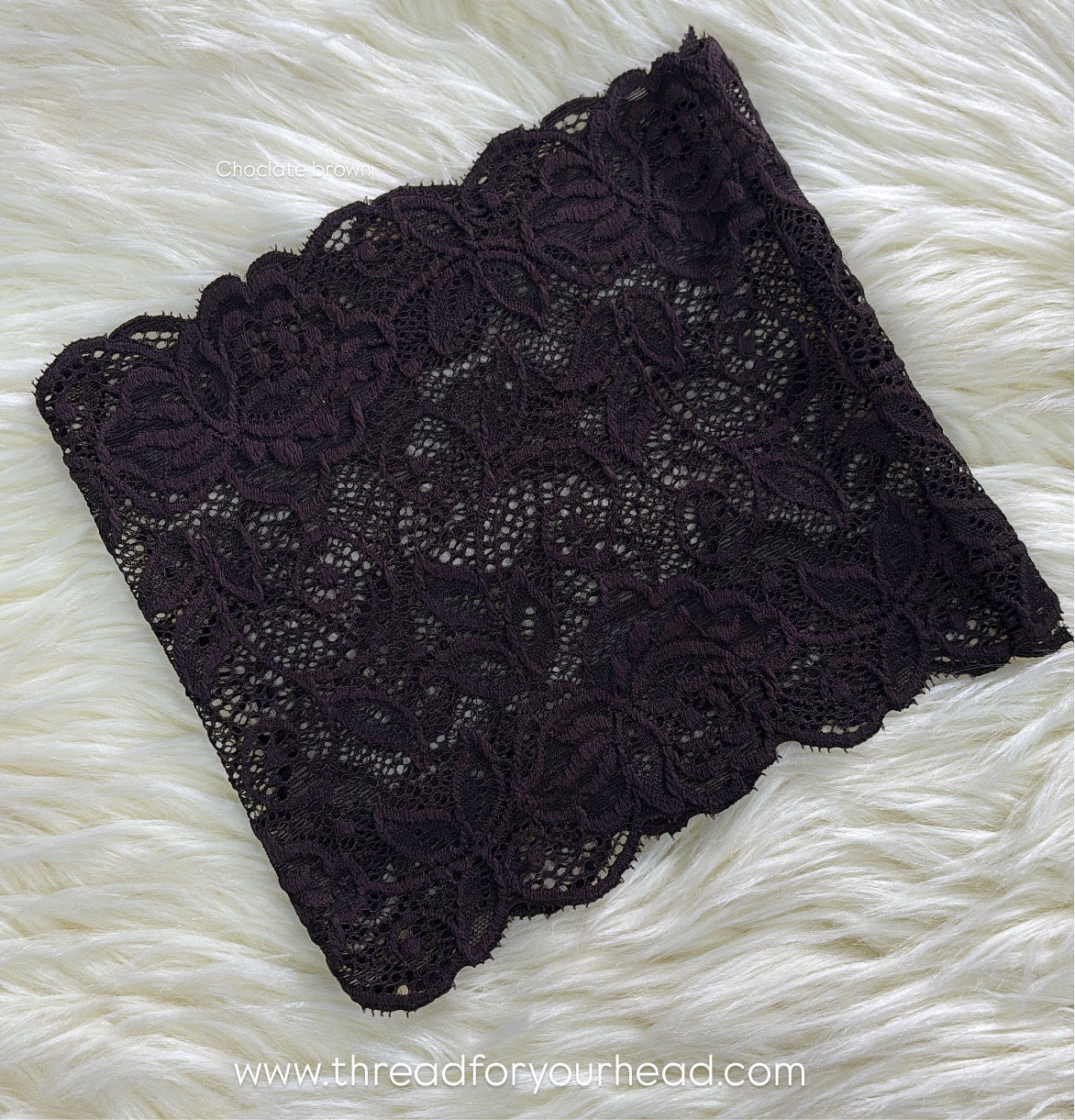 Chocolate brown -Lace tube cap