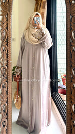Nude - Sequin Handwork abaya