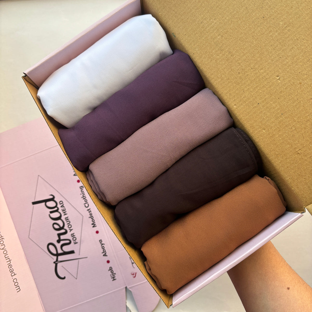 Sara - Hijab box ( Premium Georgette Hijab )