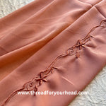 Apricot - Scallop Georgette hijab