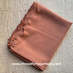 Apricot - Scallop Georgette hijab