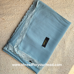 aqua- Lace Georgette hijab