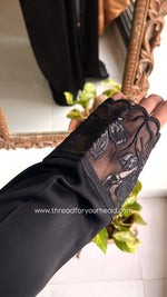 Black - Sequin Handwork abaya