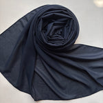 Chiffon Shimmer Hijab - Navy