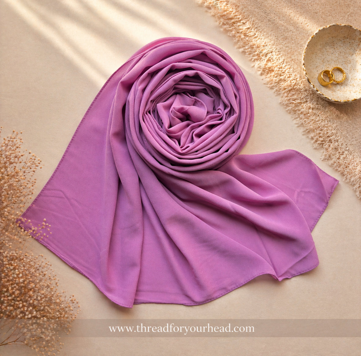 Malaysian Georgette -Deep Lilac