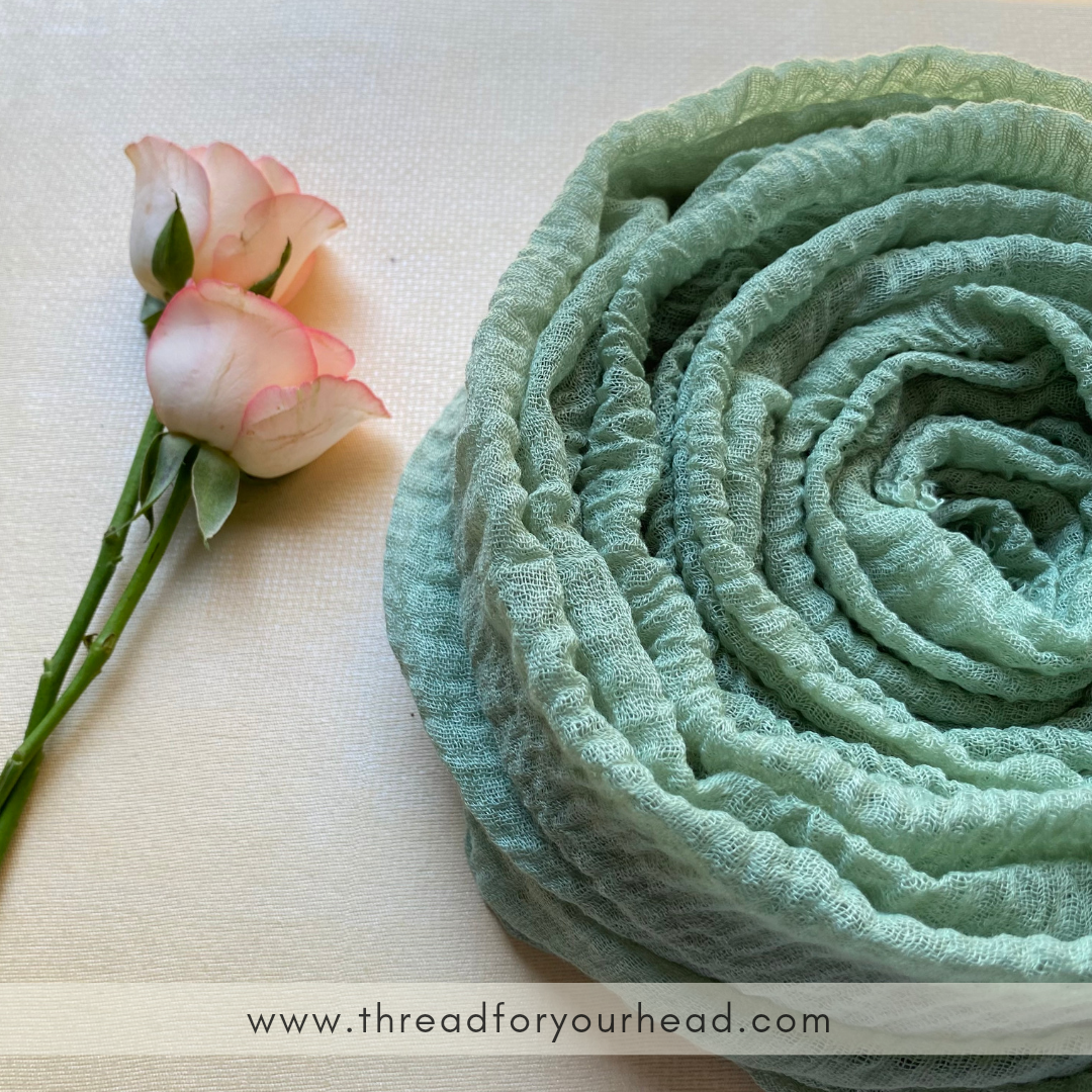 Crinkled cotton hijab- persian