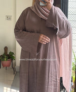 True Grey - Basic Texture Abaya
