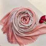 Rose Pink -Ombre Pleated Shimmer Hijab